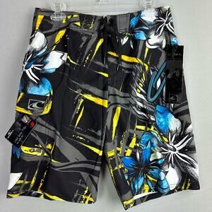 O’Neill Men’s 30 Mahalo Board Shorts Floral No Stretch